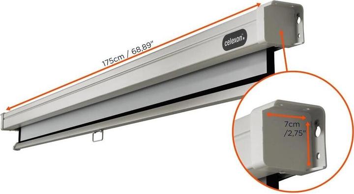 Actual product image Celexon Rollo Professional, Canvas, 1:1 (87.68", 1:1)