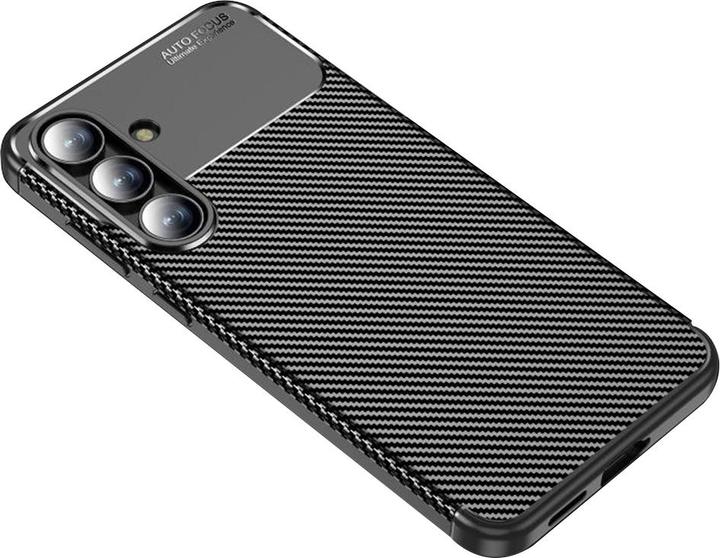 Actual product image Techsuit - CarbonFiber - Samsung Galaxy S25 FE - Black (Samsung Galaxy S25 FE)