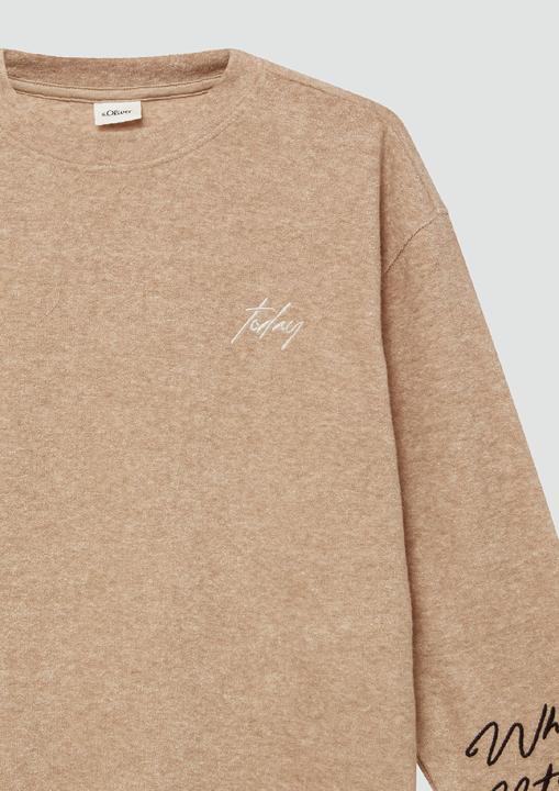 Produktbild s.Oliver T-Shirt Warmes Longsleeve mit Struktur in Oversize (146, 152)