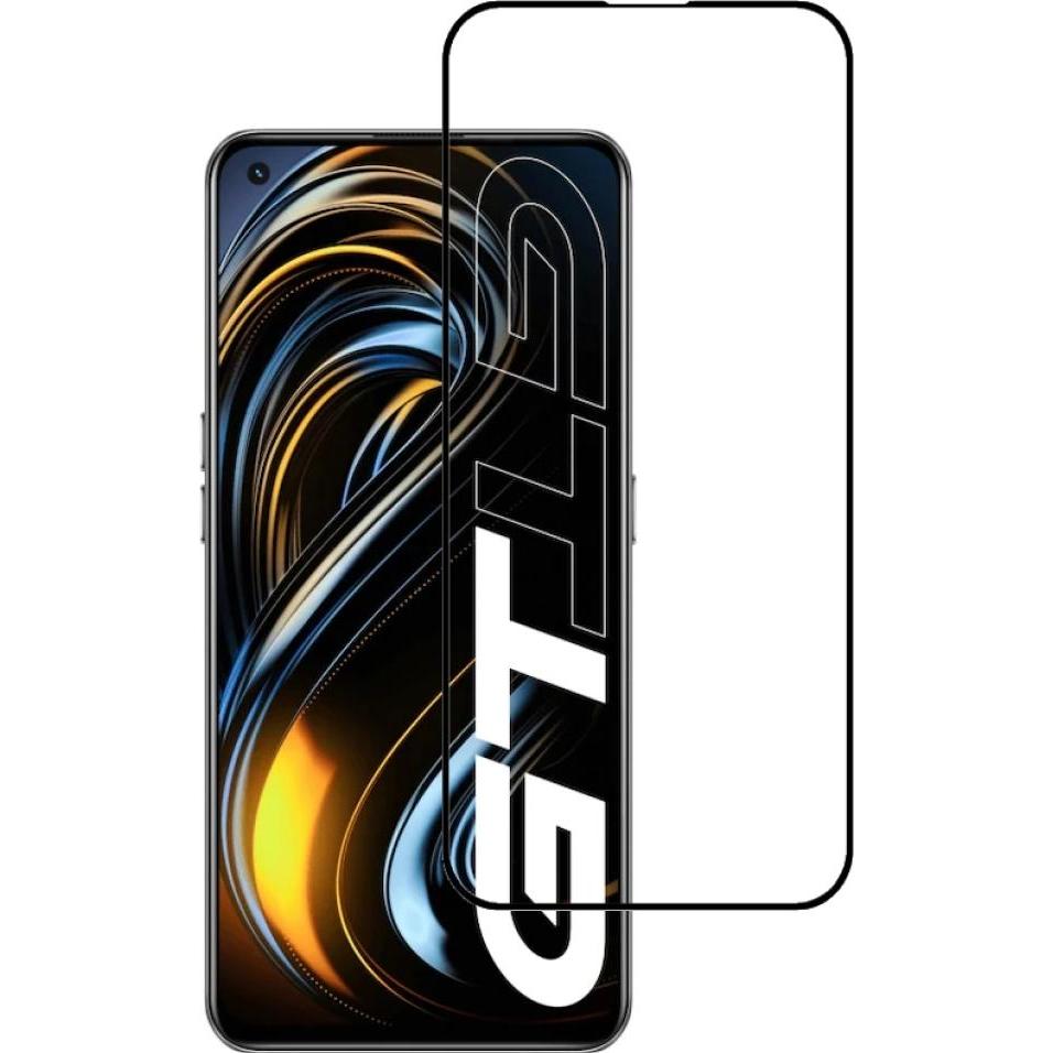 Screenguard Realme GT 5G Full Screen Panzerglas Schutzfolie 2.5D 9H (1 Stück, Realme GT 5G), Smartphone Schutzfolie, Sch...