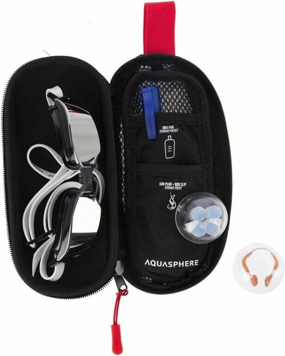 Actual product image Aqua Sphere Glasses Case Black Red One Size