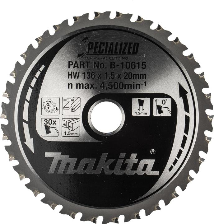 Immagine prodotto Makita TCT Blade for DCS550Z 136 x 30mm