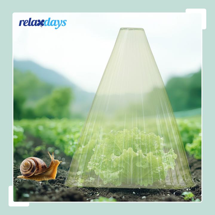 Produktbild Relaxdays Pflanzenhut Schnecken im Set