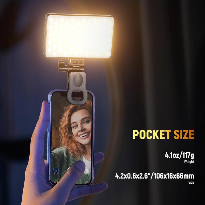 Actual product image Neewer Basics Bi-Color Selfie Light BL120B