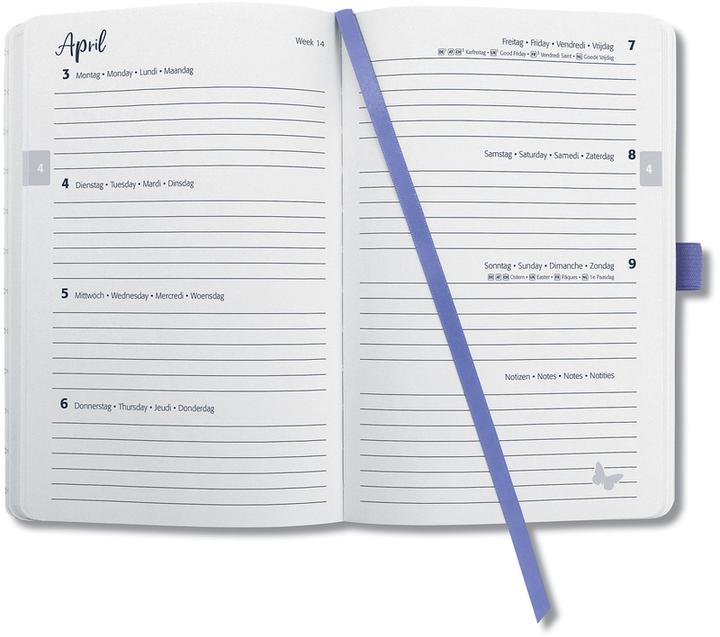 Produktbild Sigel Taschenagenda Jolie (A5, Deutsch, Englisch, Italienisch, Französisch)