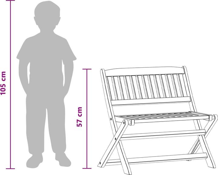 Produktbild vidaXL Kinderbank (Kinderbank)