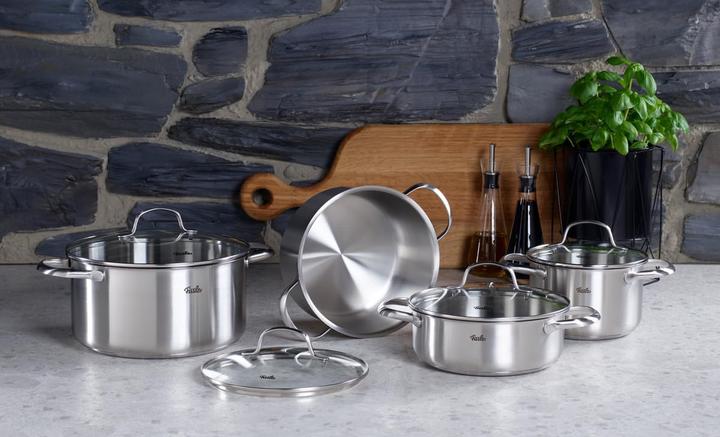 Actual product image Fissler San Francisco Set 4pcs (16 cm, Pan set + pot set, Stainless steel)