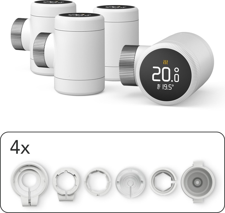 Produktbild tado° Smart Radiator Thermostat X - Quattro Pack