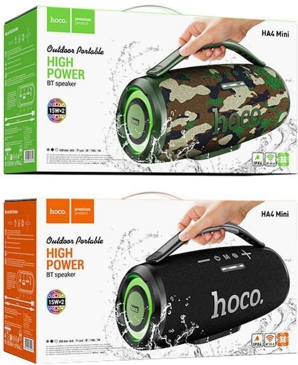 Actual product image Hoco Bluetooth speakers speaker bluetooth HA4 Mini black (4 h)