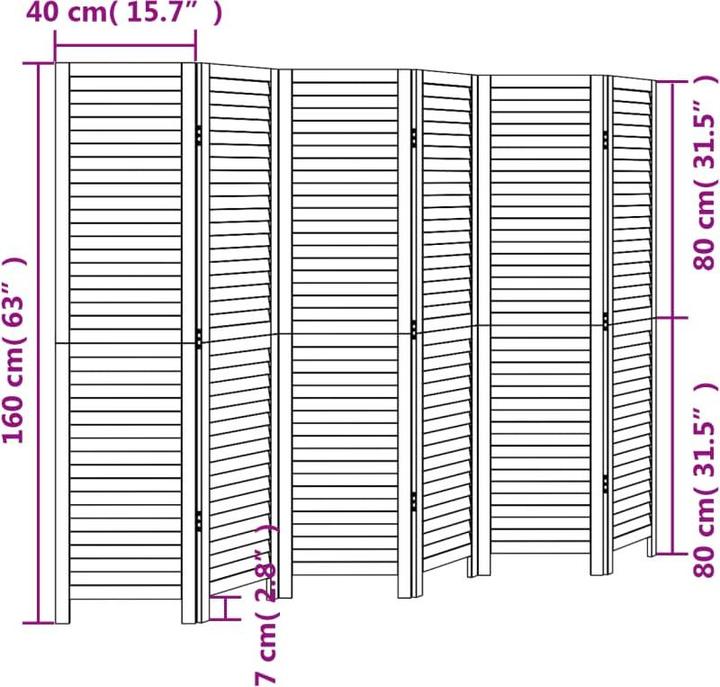 Immagine prodotto vidaXL Paravent