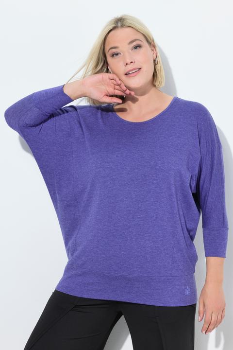 Immagine prodotto Ulla Popken Maglia funzionale dal taglio oversize con scollo a barca e maniche a 3/4 (42, 44)