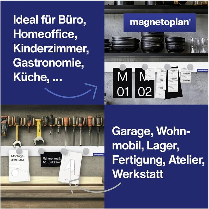 Actual product image Magnetoplan MAGNETOWALL - wall curtain rail (10 x)