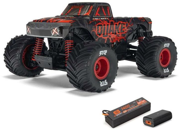 Produktbild Arrma Monster Truck Quake Grom 4x4 Brushed RTR 1:16 Rot (RTR Ready-to-Run)
