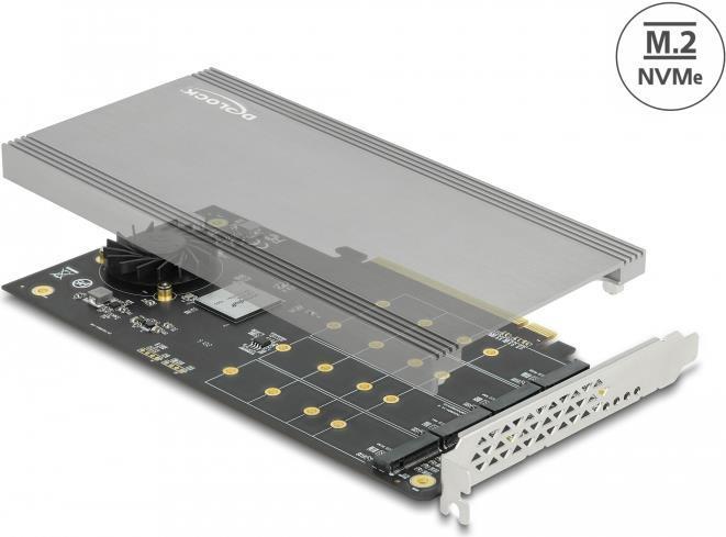 Produktbild Delock PCI Express x16 Karte > 4x intern NVMe M.2 Key M