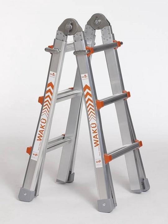 Produktbild kaiserkraft Teleskop-Klappleiter (Mehrzweckleiter, 298 cm)