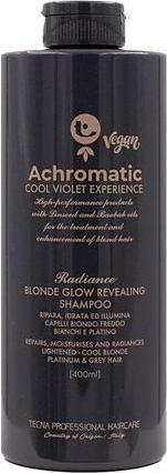 Produktbild Tecna Achromatisches Blond-Glanz-Enthüllendes Shampoo - Gelbstich-Vorbeugendes Shampoo (400 ml, Flüssiges Shampoo)