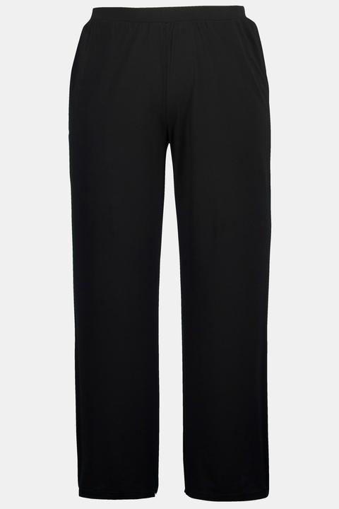 Produktbild Ulla Popken Hose, Jersey, weites Bein, Elastikbund (58, 60)
