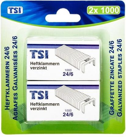 Produktbild Tsi Heftklammer 24/6 verzinkt 2x 1000 (2 x)