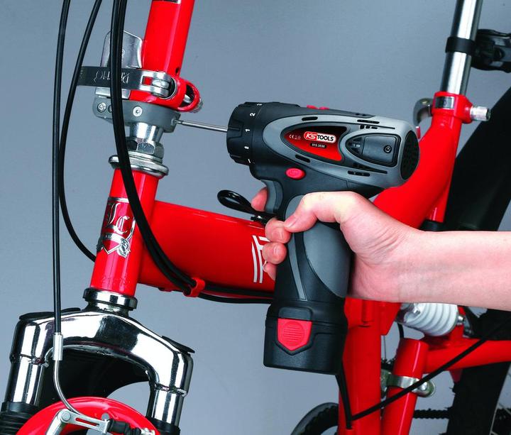 Actual product image KS Tools 1/4"" cordless bit screwdriver, 24Nm, 400 rpm 10.8V, with 1 battery and 1 charger (Rechargeable battery operated)