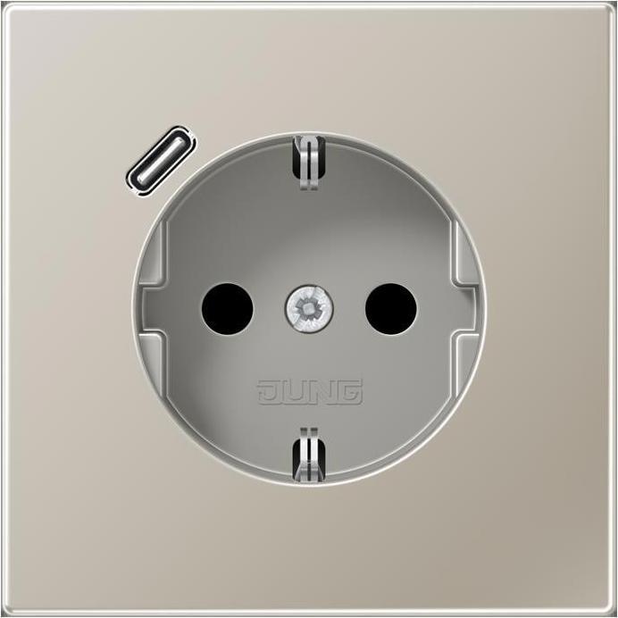 Produktbild JUNG ES1520-18C SCHUKO-Steckdose m.USB