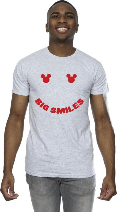 Actual product image Disney Mens Mickey Mouse Big Smile T-Shirt (5XL)