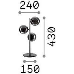 Thumbnail - Ideal lux, Tischlampe, PERLAGE G9 Tischleuchte 3x ⌀240mm Amber warmweiss 322759 (370 lm, G9)