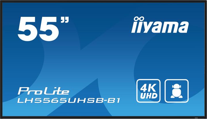 iiyama 55" 3840x2160, UHD IPS panel, Haze 1%, 8 (3840 x 2160 Pixels, 54.60")