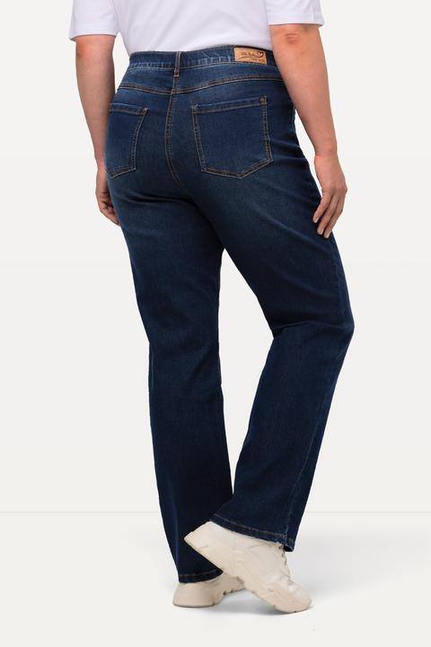 Immagine prodotto Ulla Popken Jeans modello Mandy di tessuto elasticizzato con taglio dritto a cinque tasche e cintura elastica (52)