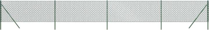 Immagine prodotto vidaXL Maschendrahtzaun Grün 0,8x25 m, Farbe: Grün, Material
