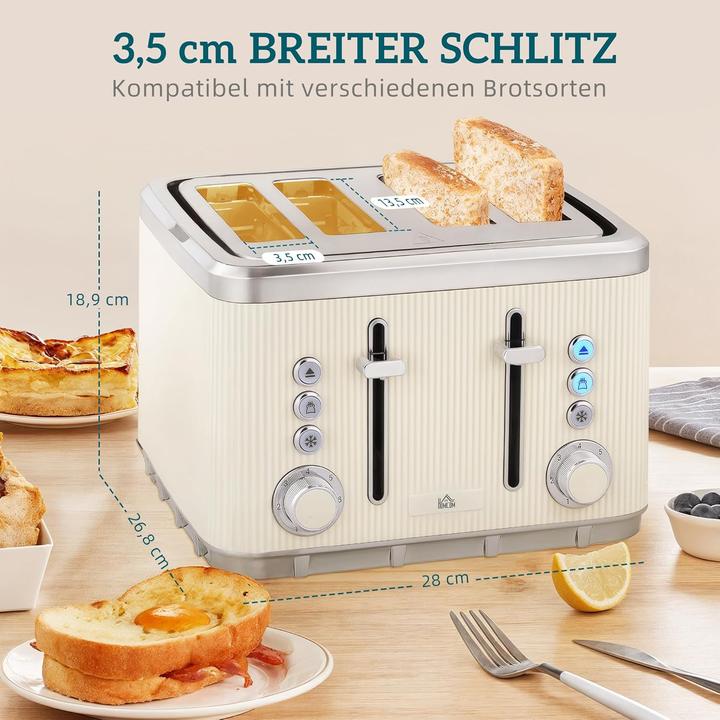 Produktbild Homcom Frühstücksset mit Wasserkocher und Toaster (1.70 l)