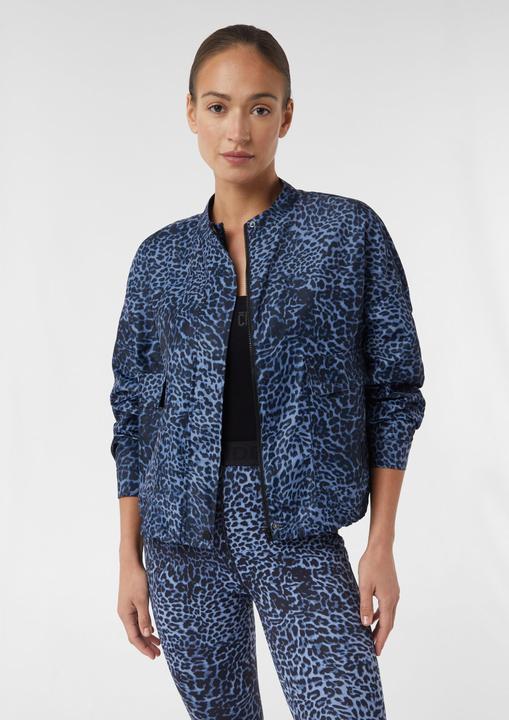 Actual product image Comma Indoor-Jacke Blouson im Boxy Fit mit Stehkragen und All-over-Leo-Print (42)