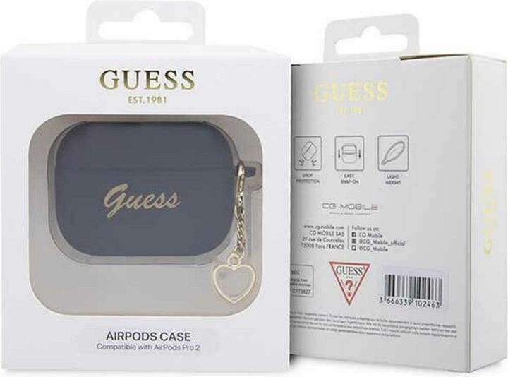 Immagine prodotto Guess 4G Charms Cuore Custodia in silicone per Apple Airpods Pro 2 - nero (Manicotto per cuffie)