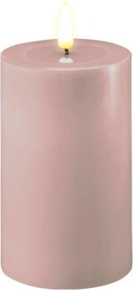 Deluxe Homeart Bougie ronde LED - Rosé 7,5 x 12,5 cm (1 x)