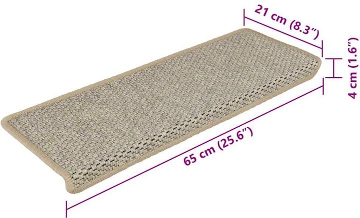 Immagine prodotto vidaXL Stufenmatte (25 x 65 cm)