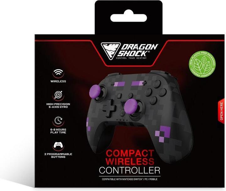 Produktbild DragonShock Controller Poptop Wireless Cubes Switch black (PC, Switch)