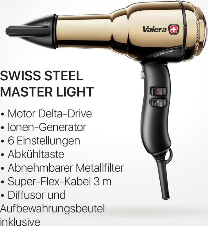 Immagine prodotto Valera Swiss Steel-Master "Light" Oro (2100 W)
