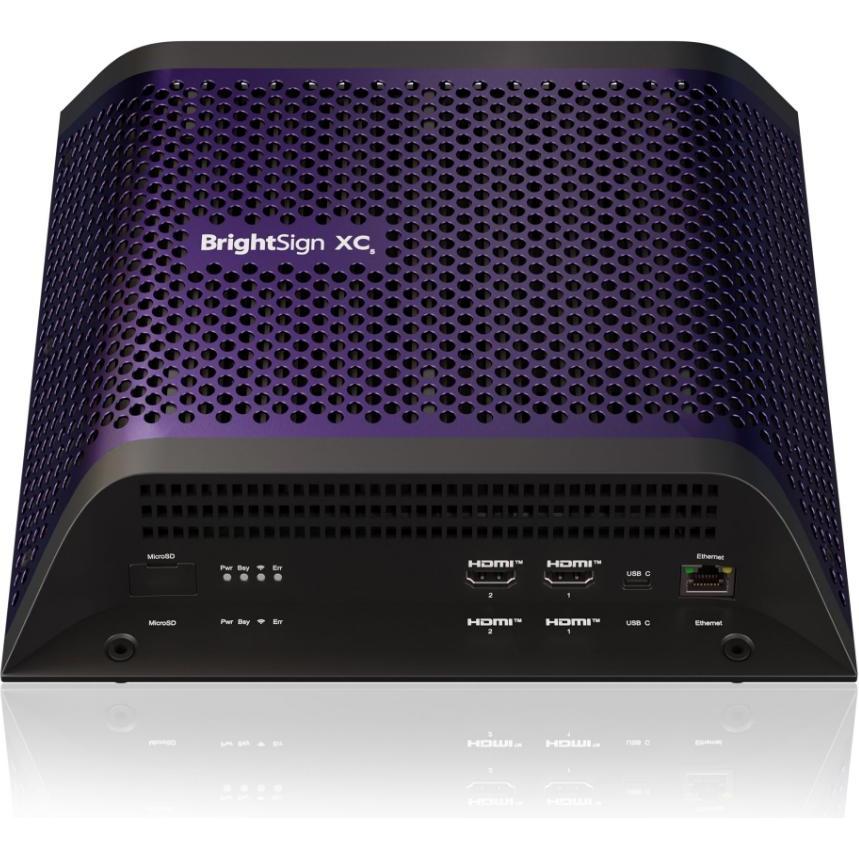 BrightSign XC2055 Digital Signage Mediaplayer (8K-Player, 4x HDMI Out, Elite HTML, 3D Grafiken, Web, Digital Signage Zub...