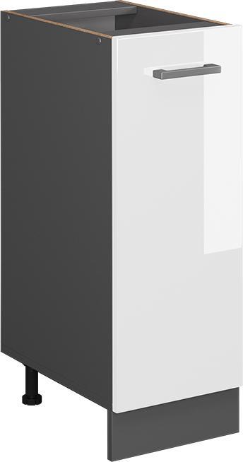 Anthrazit, Weiss Hochglanz