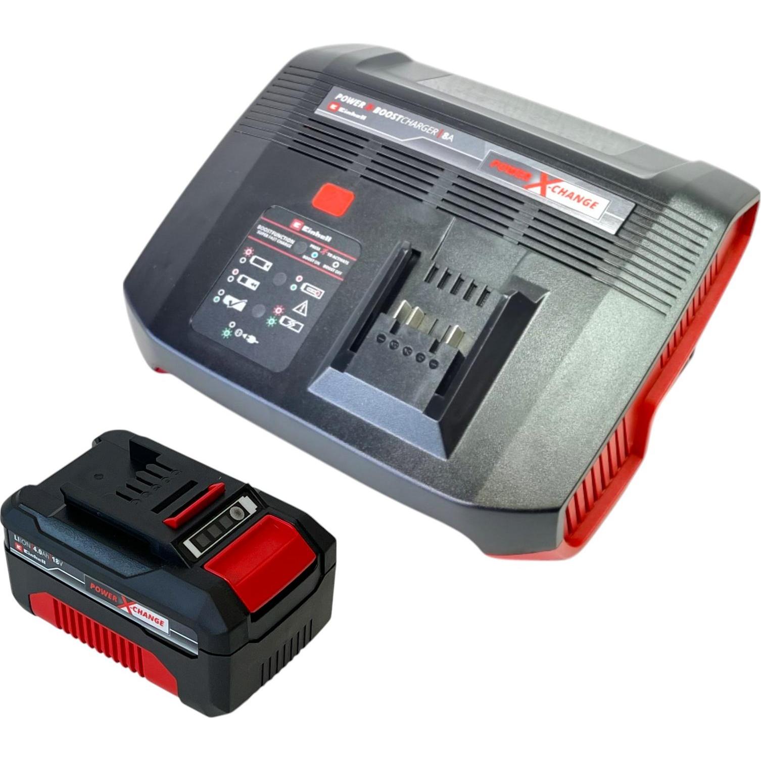 Einhell, Werkzeugakku + Ladegerät, PXC Starter Kit 1x Power X-Change Akku 18 V 4,0 Ah ( 4511396 ) + Power X-Boostcharger...