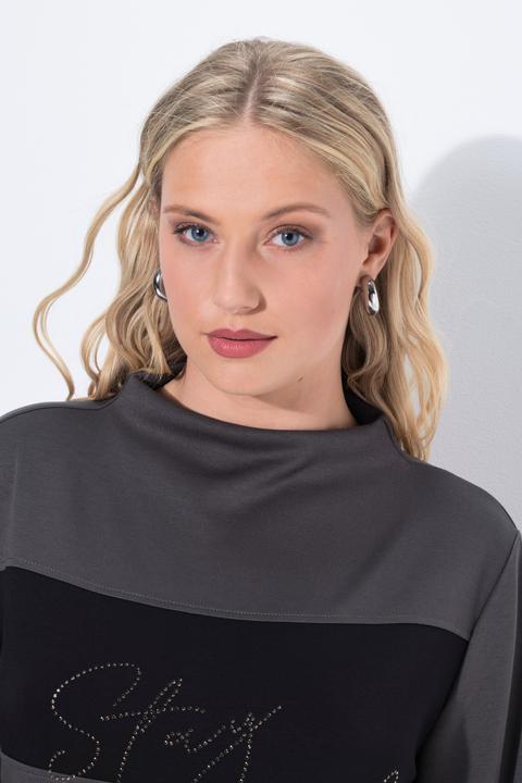 Immagine prodotto Ulla Popken Felpa dal taglio oversize con collo alto, maniche lunghe e modal (62)