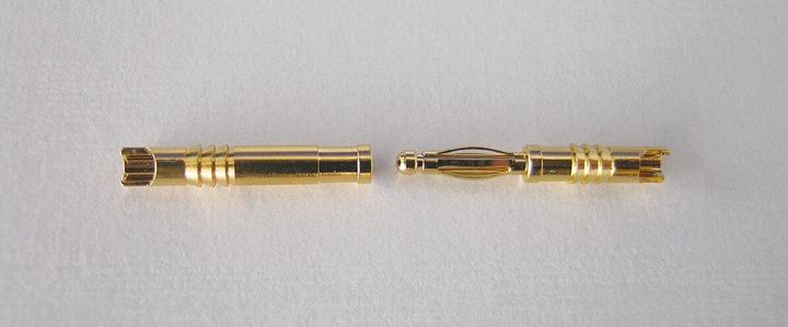 Actual product image Jamara Gold contact 2mm 100 pair