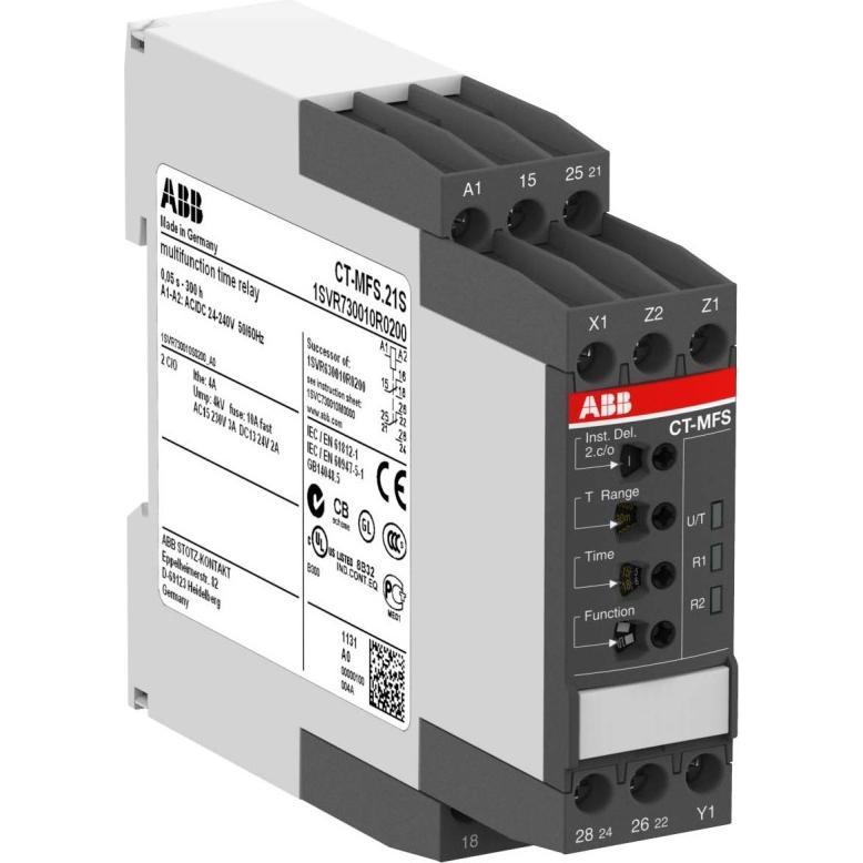 ABB STOTZ-KONTAKT Multifunktionzeitrelais 2We 24-240VAC/DC CT-MFS.21, Relais
