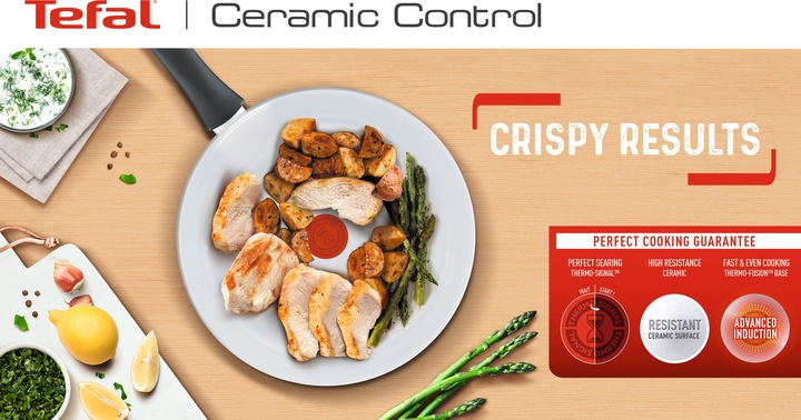 Actual product image Tefal Ceramic Control (28 cm, Frying pan, Aluminium)
