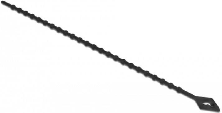 Actual product image Delock Lightning tie reusable L 150 x W 2.4 mm black 100 pieces (150 mm, 100 pcs.)
