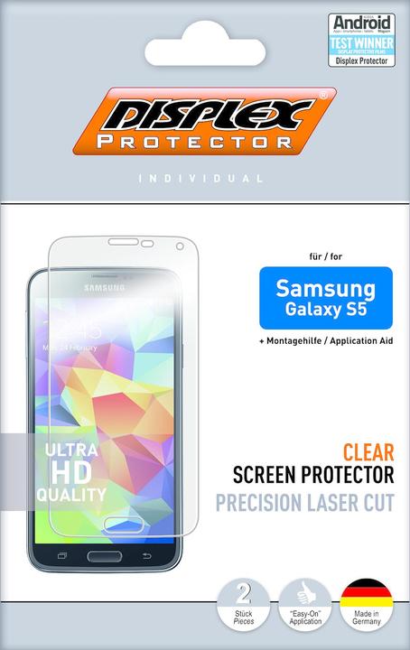 Produktbild Displex Easy-On Protector (2 Stk., Samsung Galaxy S5)