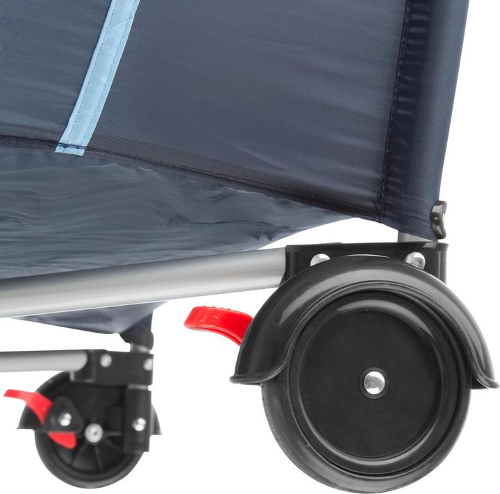 Produktbild tectake Kinderreisebett Hund mit Wickelauflage und Transporttasche (60 x 120 cm)