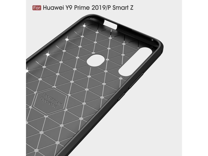 Actual product image Screenguard Huawei P Smart Z Cover Carbon Brushed Soft TPU (Huawei P Smart Z)