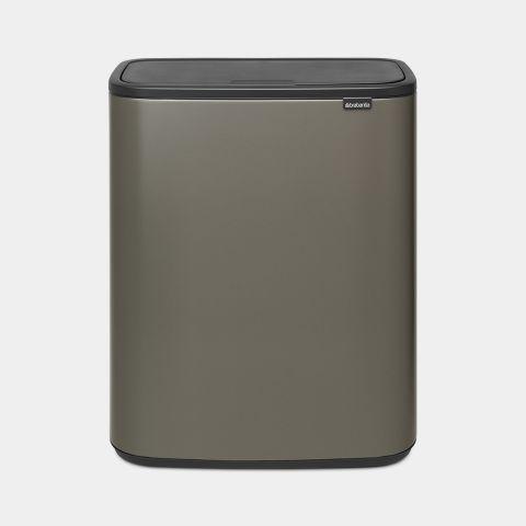 Productafbeelding Brabantia Bo Touch Bin 60 liter recyclingbak, Plantium (60 l)