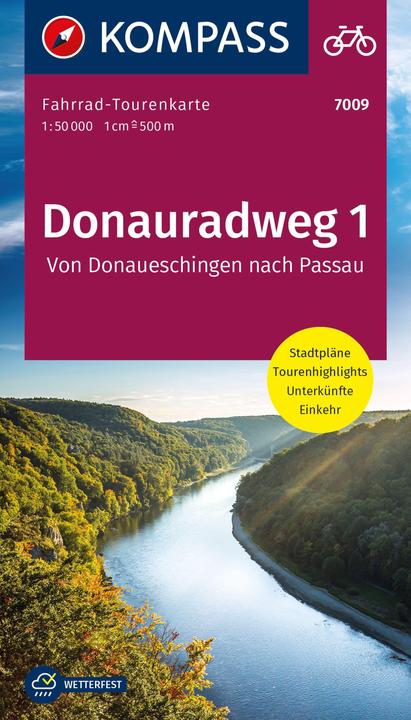 Actual product image Cycle tour map Danube cycle path 1, From