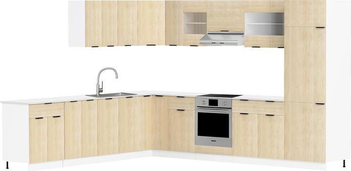 VCM Eck Küchenschrank Unterschrank Fasola (76 x 76 x 82 cm)